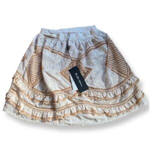 For Love & Lemons Lacey Skirt Mini White Ivory